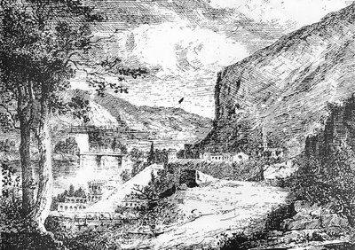 Detail of an Engraving by Laurent Guétal by Laurent Guétal